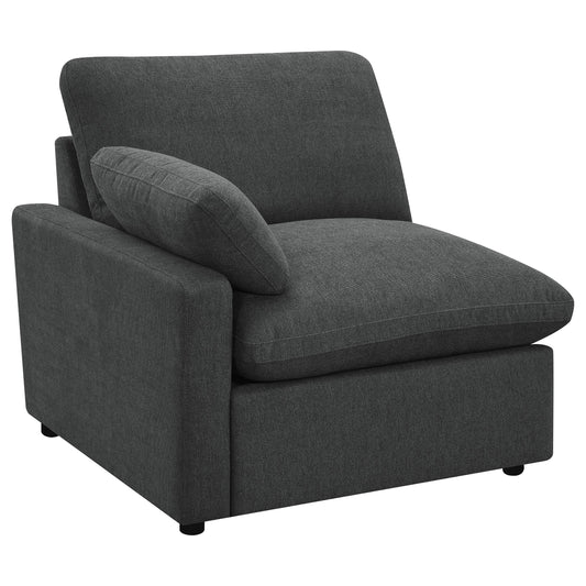  Coaster Furniture Collins 609530LRP Modular LAF Power Recliner - Dark Grey IMAGE 1