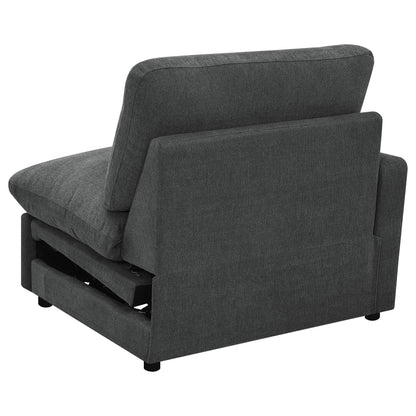  Coaster Furniture Collins 609530LRP Modular LAF Power Recliner - Dark Grey IMAGE 10
