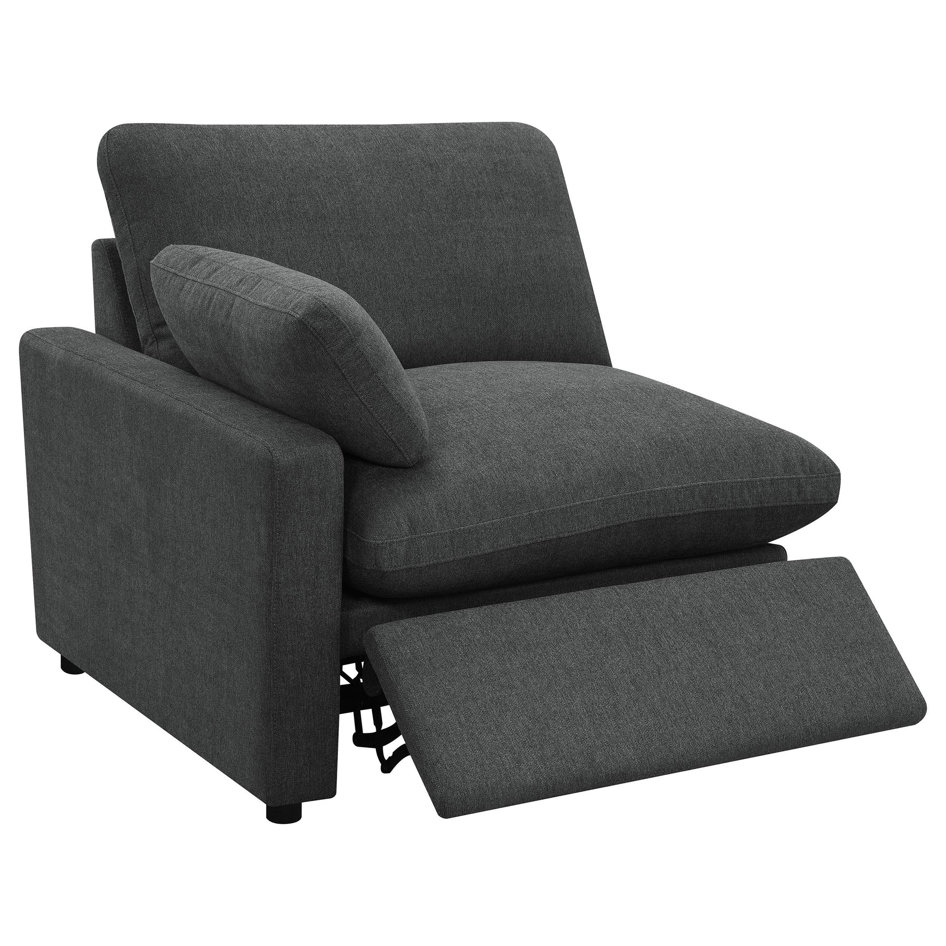  Coaster Furniture Collins 609530LRP Modular LAF Power Recliner - Dark Grey IMAGE 4