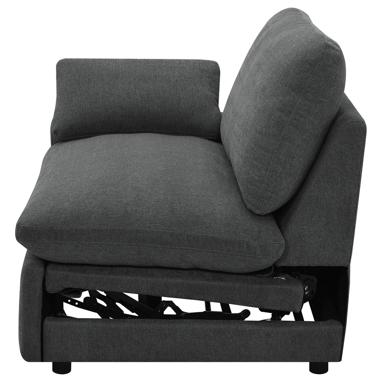  Coaster Furniture Collins 609530LRP Modular LAF Power Recliner - Dark Grey IMAGE 9
