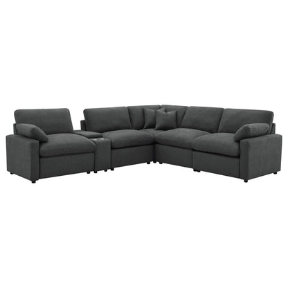  Coaster Furniture Collins 609530P-SET 6-piece Modular Power Reclining Sectional - Dark Grey IMAGE 7