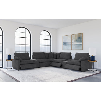  Coaster Furniture Collins 609530P-SETA 7-piece Modular Power Reclining Sectional - Dark Grey IMAGE 6