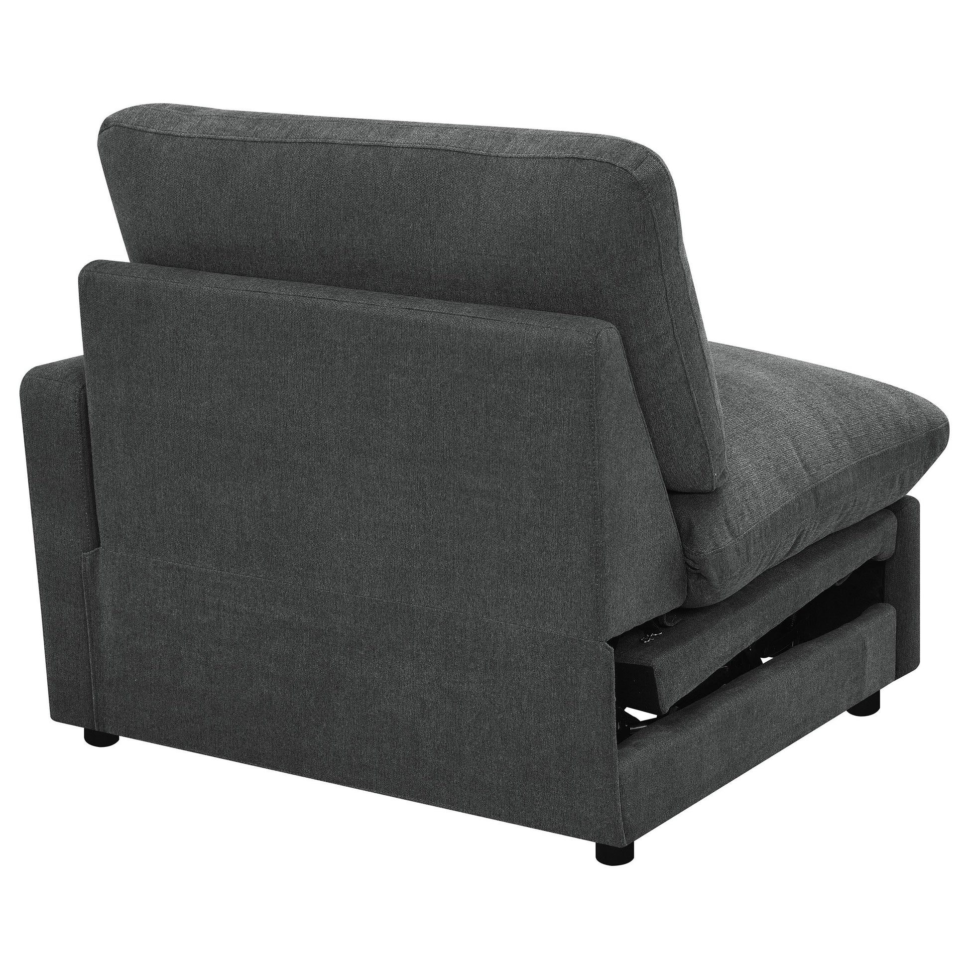  Coaster Furniture Collins 609530RRP Modular RAF Power Recliner - Dark Grey IMAGE 11