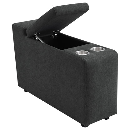  Coaster Furniture Collins 609531PT 5-Piece Power Reclining Home Theater Seating - Dark Grey IMAGE 10
