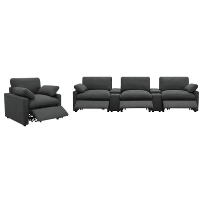  Coaster Furniture Collins 609533P Upholstered Power Recliner Chair - Dark Grey IMAGE 12