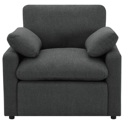  Coaster Furniture Collins 609533P Upholstered Power Recliner Chair - Dark Grey IMAGE 15