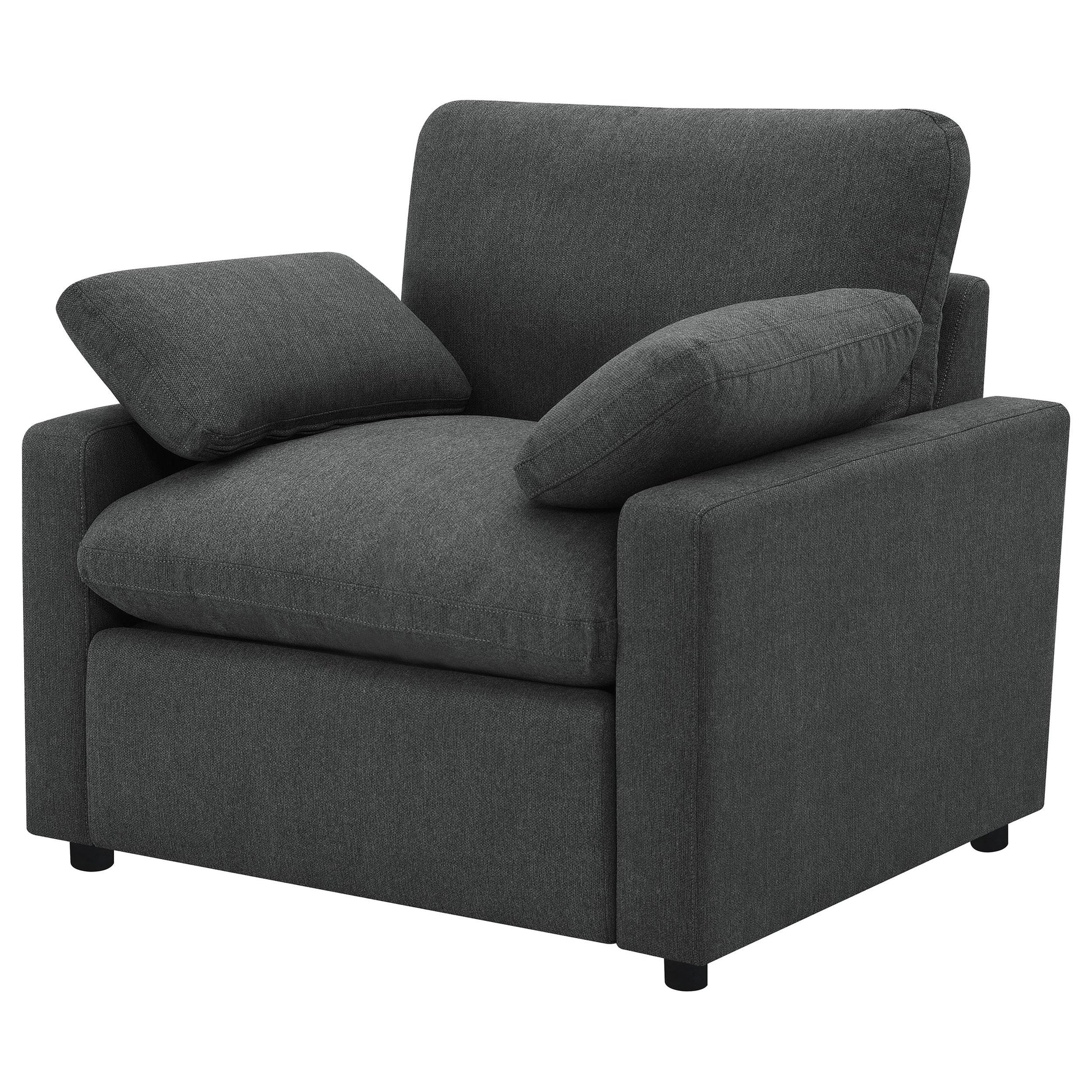  Coaster Furniture Collins 609533P Upholstered Power Recliner Chair - Dark Grey IMAGE 17