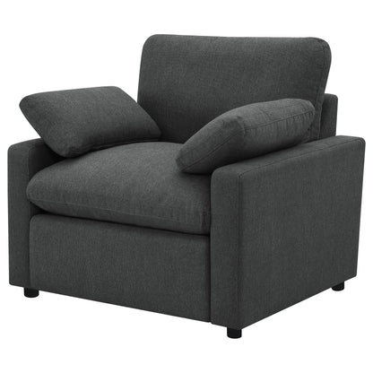 Coaster Furniture Collins 609533P Upholstered Power Recliner Chair - Dark Grey IMAGE 17