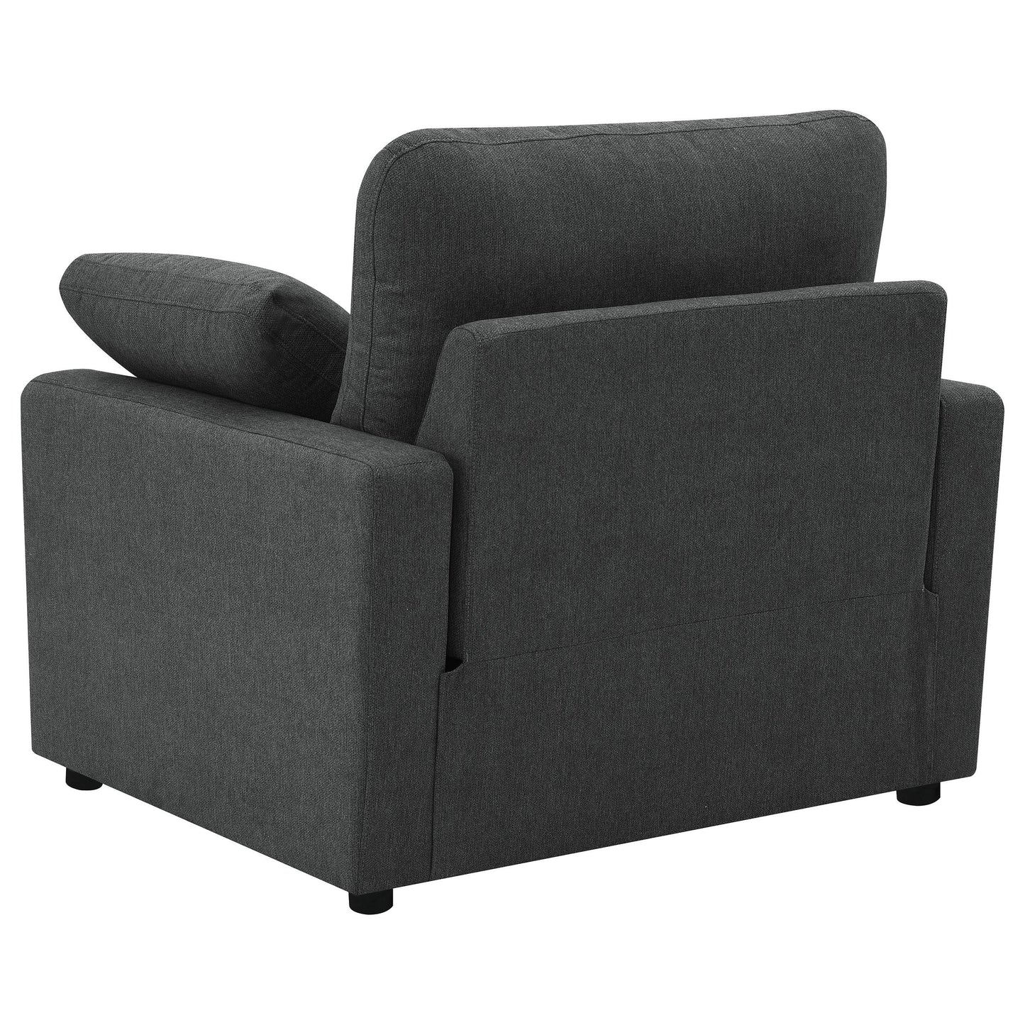  Coaster Furniture Collins 609533P Upholstered Power Recliner Chair - Dark Grey IMAGE 6