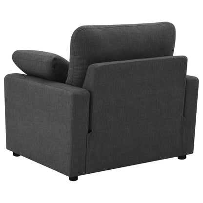  Coaster Furniture Collins 609533P Upholstered Power Recliner Chair - Dark Grey IMAGE 6