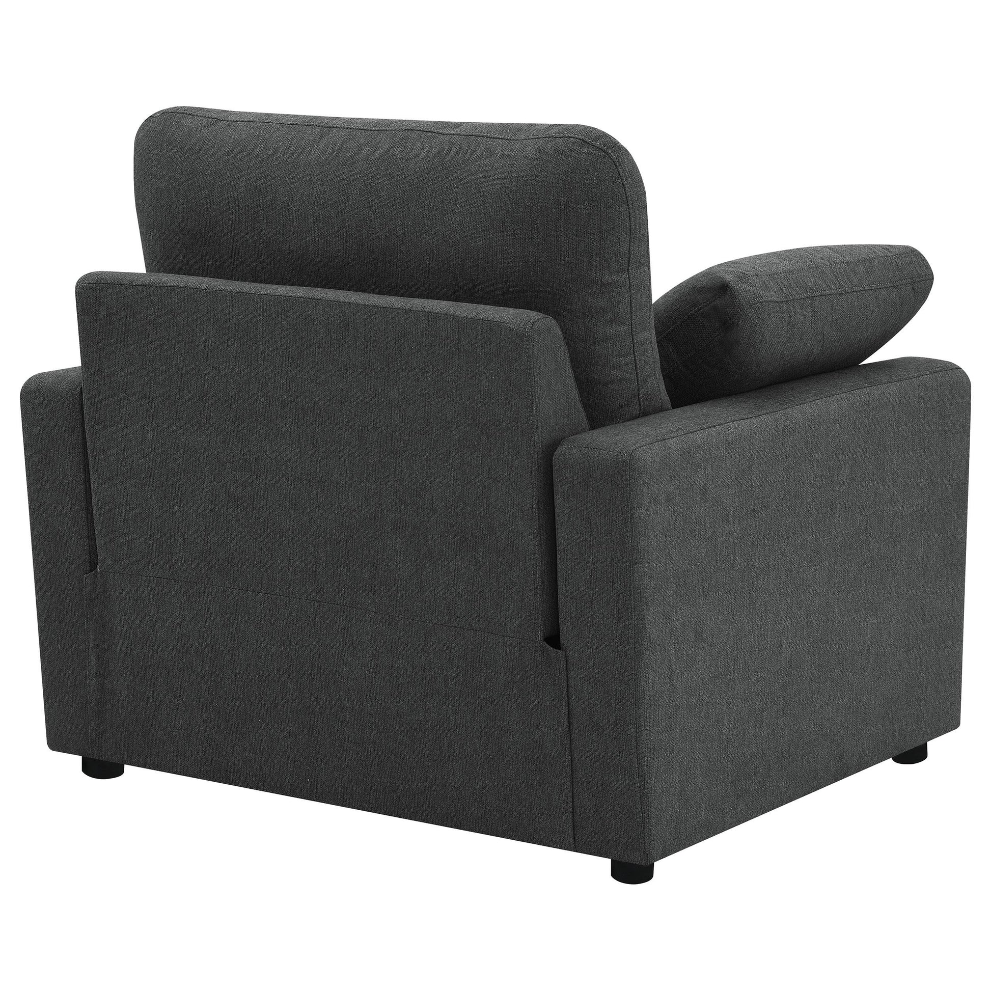  Coaster Furniture Collins 609533P Upholstered Power Recliner Chair - Dark Grey IMAGE 9