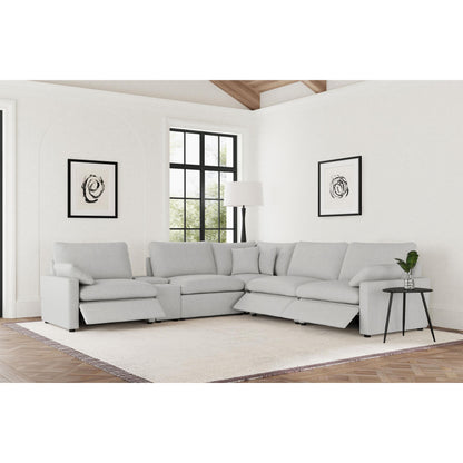  Coaster Furniture Collins 609560P-SET 6-piece Modular Power Reclining Sectional - Grey IMAGE 5