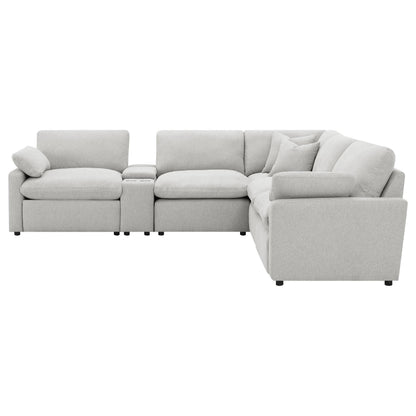  Coaster Furniture Collins 609560P-SET 6-piece Modular Power Reclining Sectional - Grey IMAGE 6