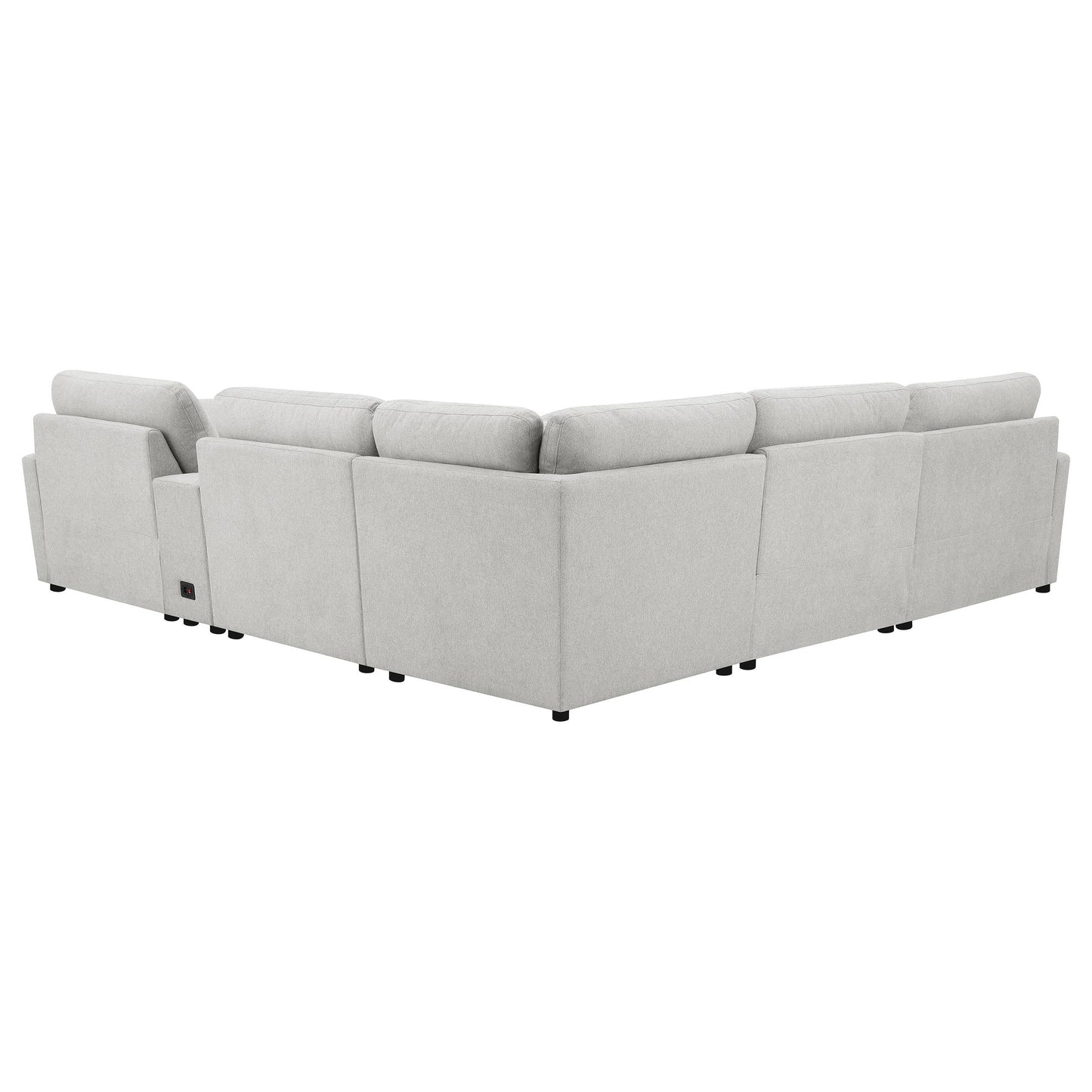  Coaster Furniture Collins 609560P-SET 6-piece Modular Power Reclining Sectional - Grey IMAGE 8