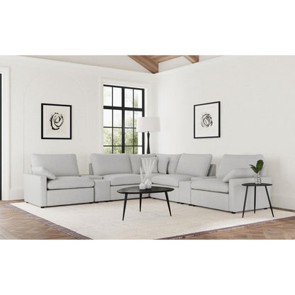  Coaster Furniture Collins 609560P-SETA 7-piece Modular Power Reclining Sectional - Grey IMAGE 3