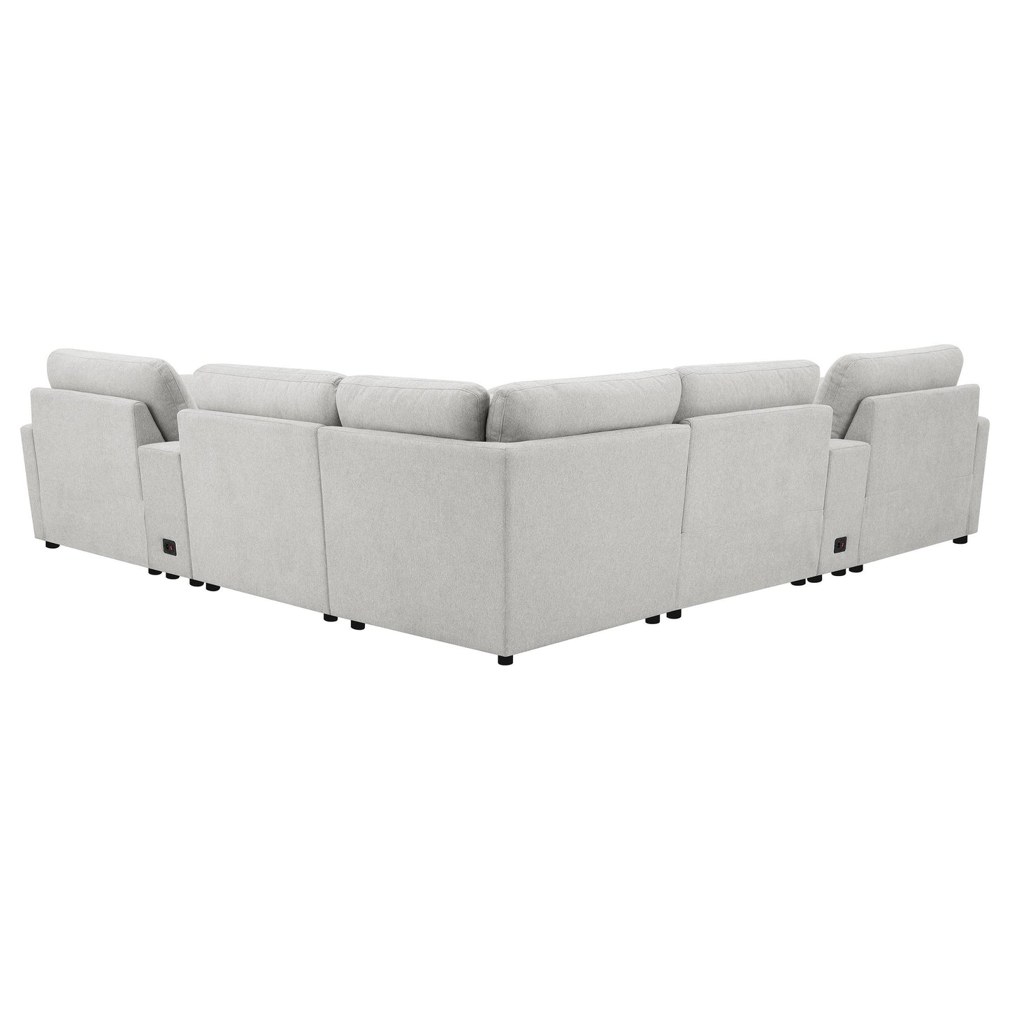  Coaster Furniture Collins 609560P-SETA 7-piece Modular Power Reclining Sectional - Grey IMAGE 4