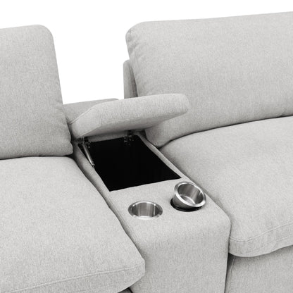  Coaster Furniture Collins 609561PT 5-Piece Power Reclining Home Theater Seating - Grey IMAGE 7