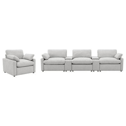  Coaster Furniture Collins 609563P Upholstered Power Recliner Chair - Grey IMAGE 11