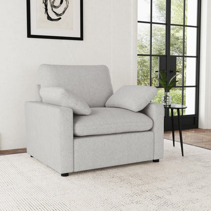  Coaster Furniture Collins 609563P Upholstered Power Recliner Chair - Grey IMAGE 4