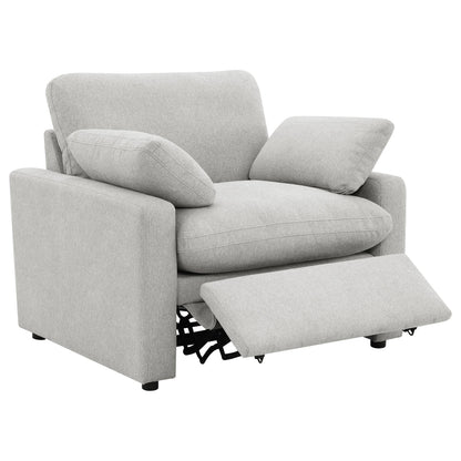  Coaster Furniture Collins 609563P Upholstered Power Recliner Chair - Grey IMAGE 9