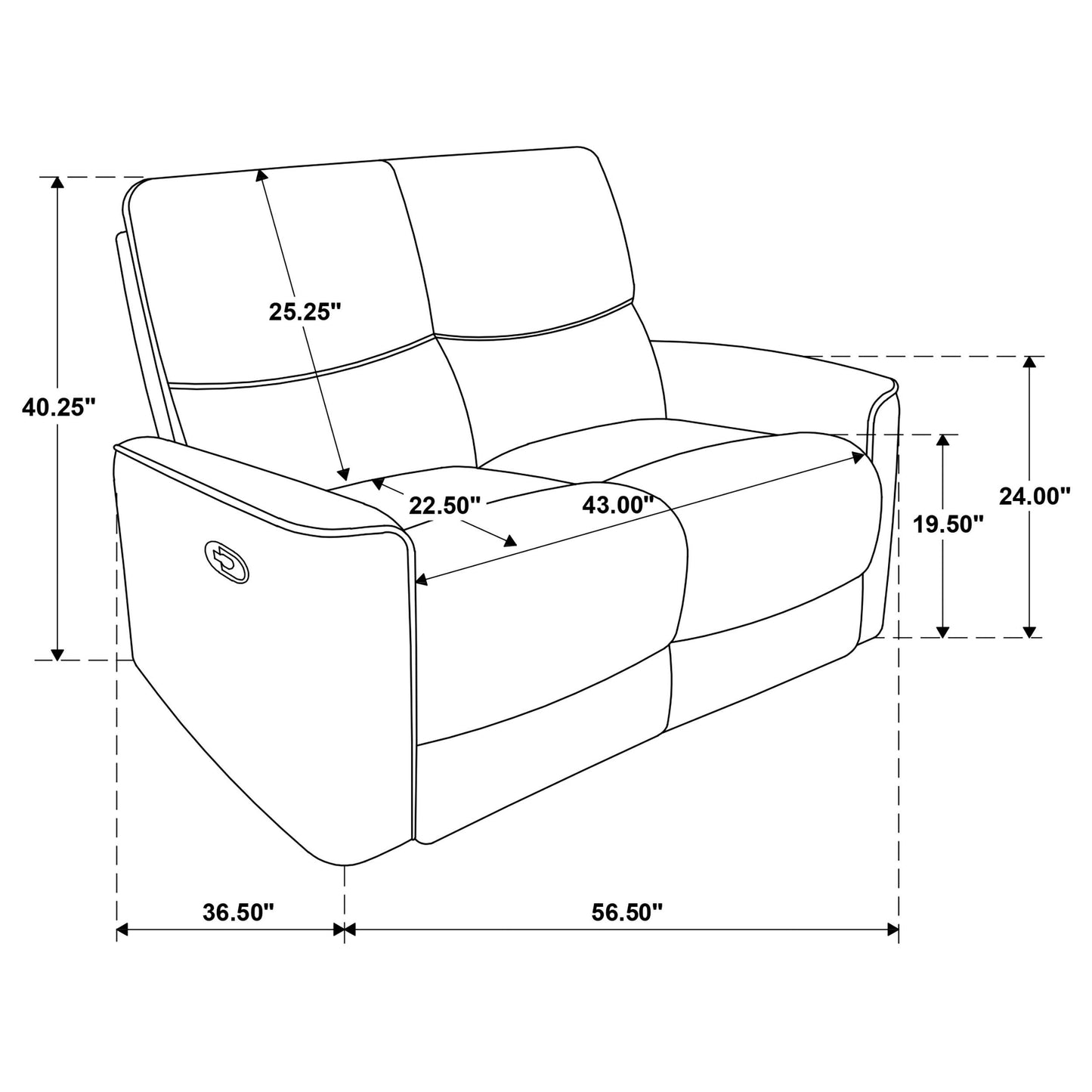  Coaster Furniture Navarro 609575 Chenille Upholstered Reclining Loveseat - Burnt Orange IMAGE 11