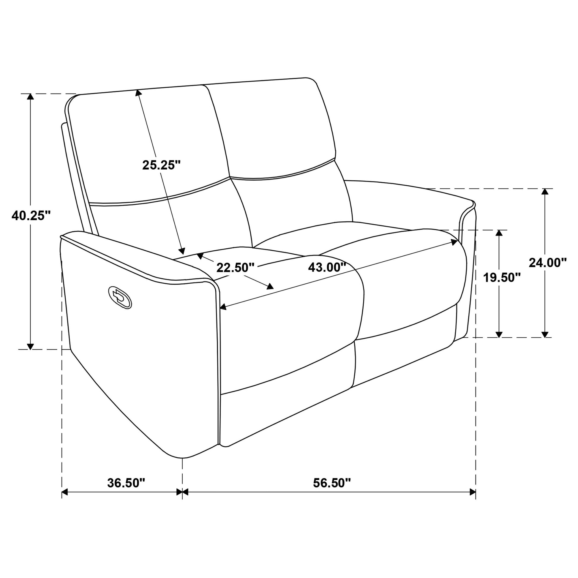  Coaster Furniture Navarro 609575 Chenille Upholstered Reclining Loveseat - Burnt Orange IMAGE 11