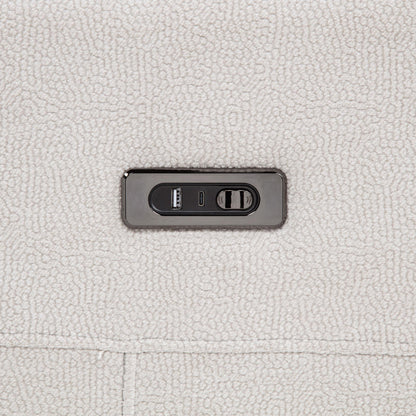  Coaster Furniture Kennett 610152P Chenille Upholstered Power Reclining Loveseat - Ivory IMAGE 12