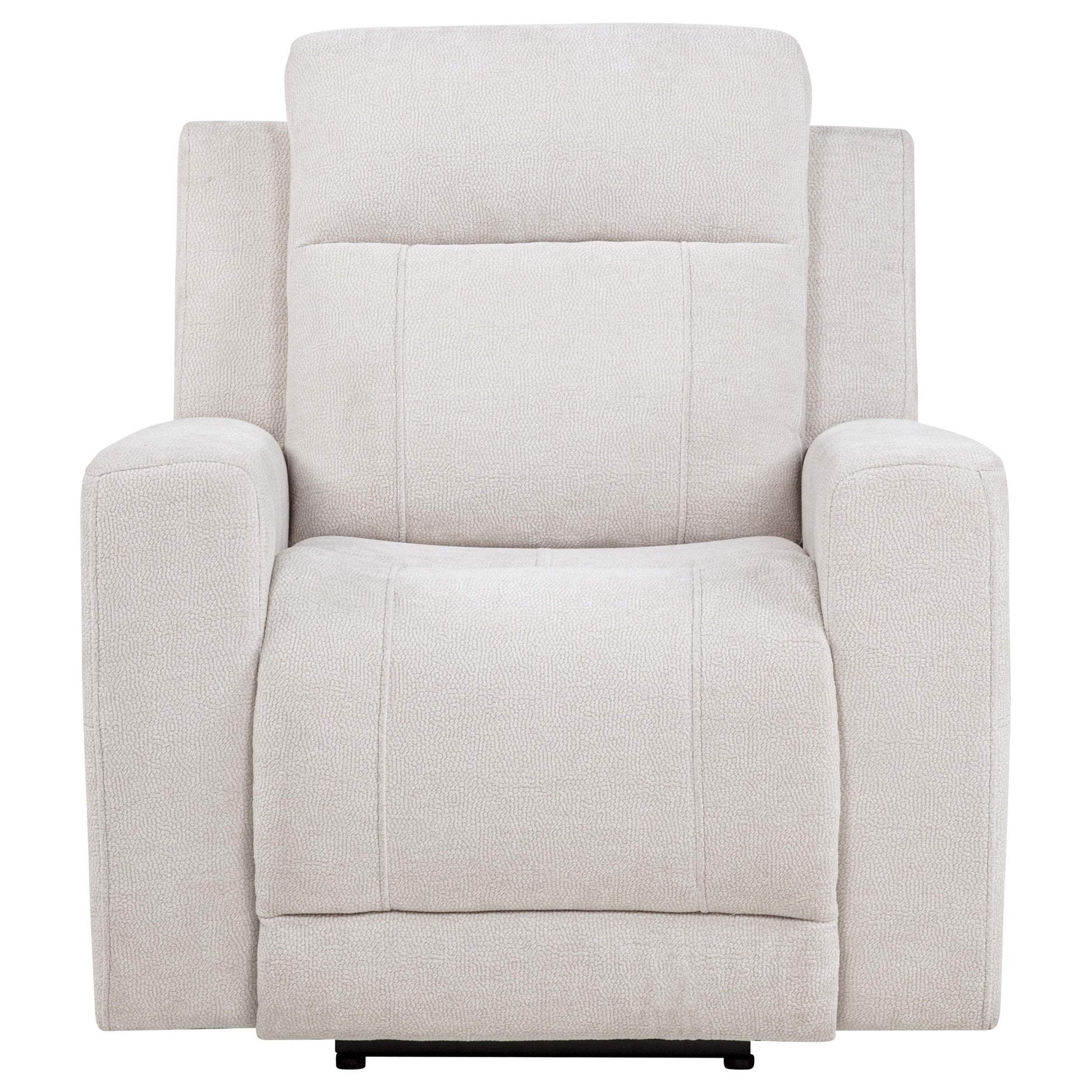  Coaster Furniture Kennett 610153P Chenille Upholstered Power Recliner Chair - Ivory IMAGE 4