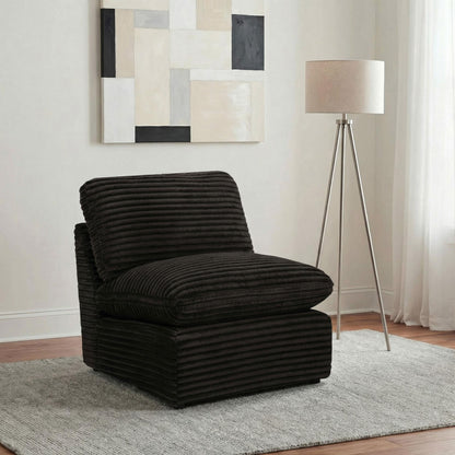  Coaster Furniture Collins 610350AC Modular Armless Chair - Chocolate Brown IMAGE 4
