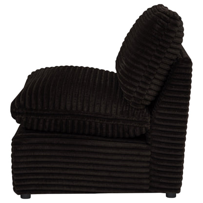  Coaster Furniture Collins 610350AC Modular Armless Chair - Chocolate Brown IMAGE 6