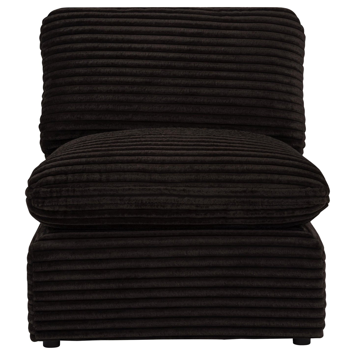  Coaster Furniture Collins 610350AC Modular Armless Chair - Chocolate Brown IMAGE 9