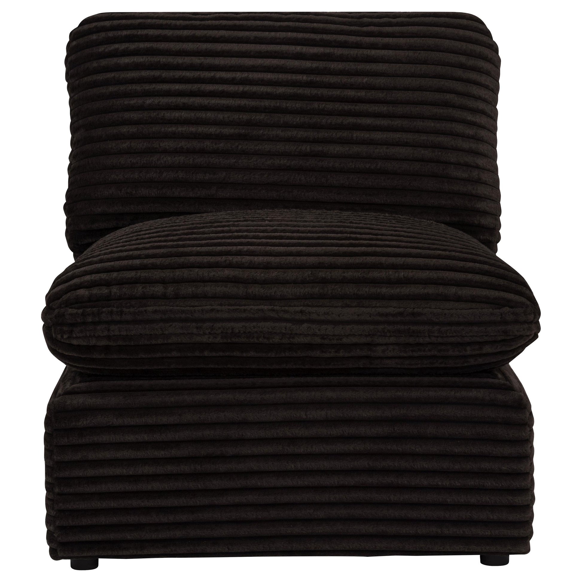  Coaster Furniture Collins 610350AC Modular Armless Chair - Chocolate Brown IMAGE 9