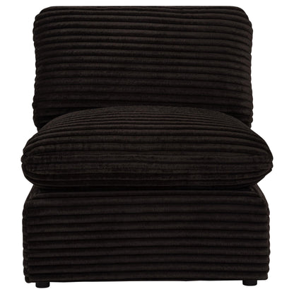  Coaster Furniture Collins 610350AC Modular Armless Chair - Chocolate Brown IMAGE 9