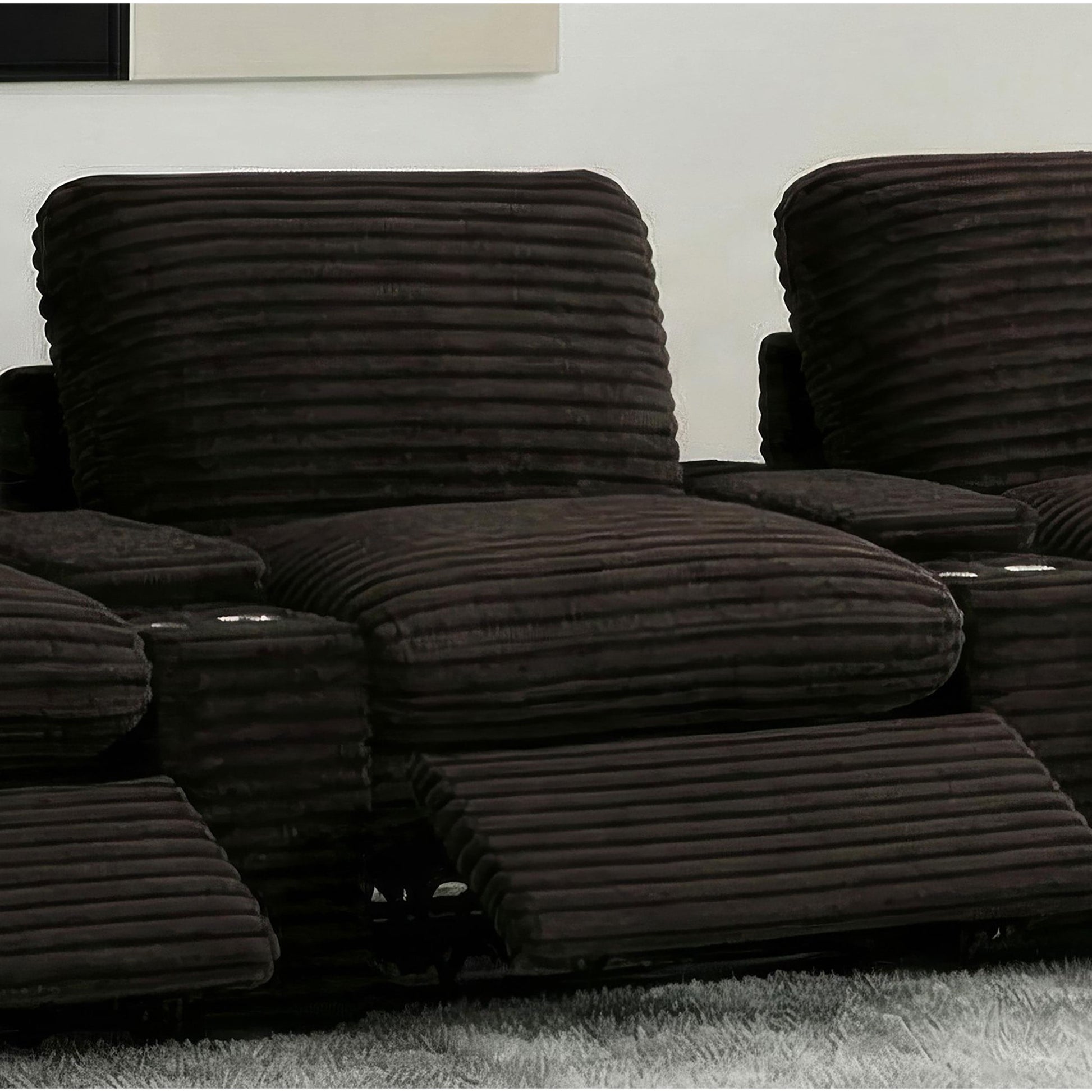  Coaster Furniture Collins 610350ARP Modular Power Armless Recliner - Chocolate Brown IMAGE 10