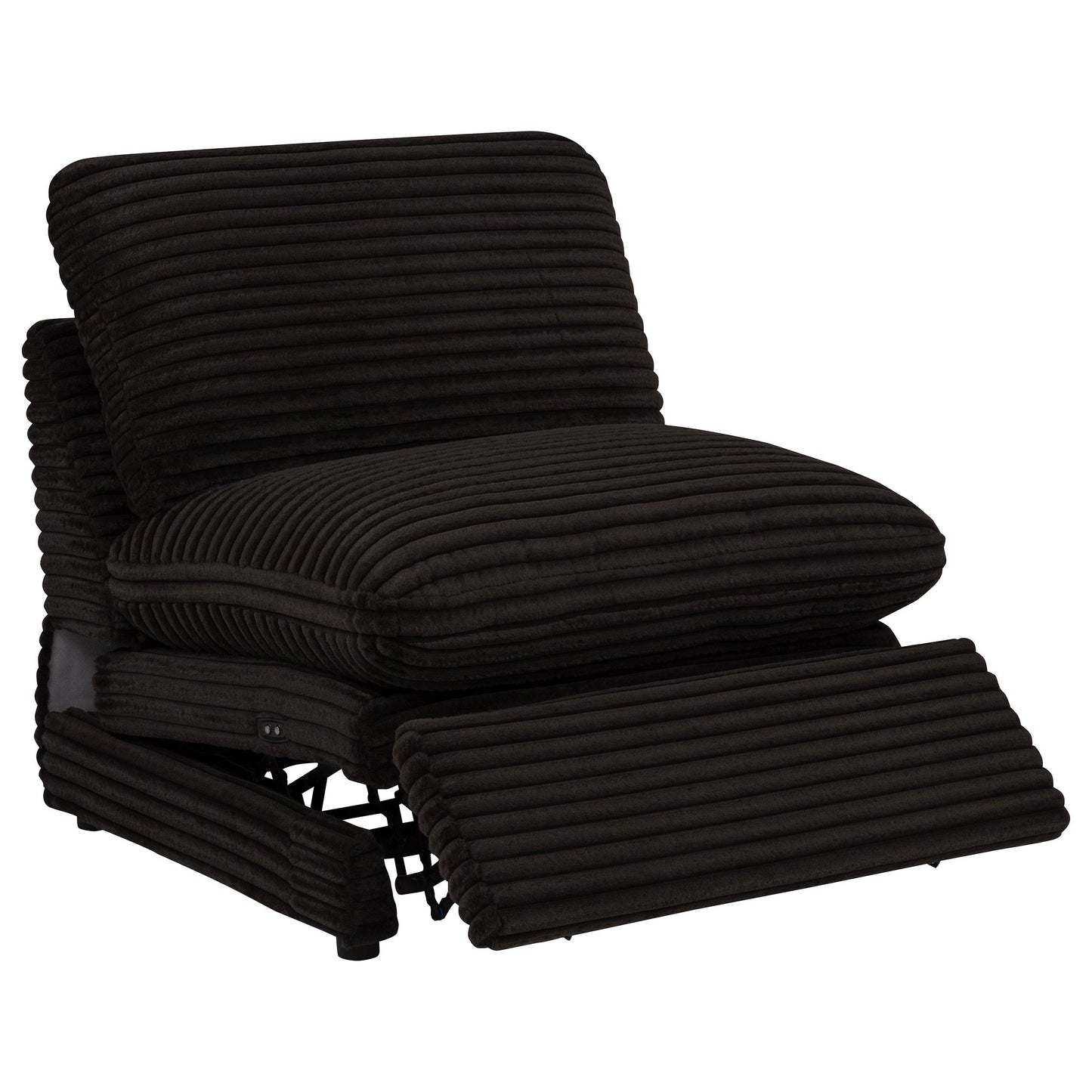 Coaster Furniture Collins 610350ARP Modular Power Armless Recliner - Chocolate Brown IMAGE 11