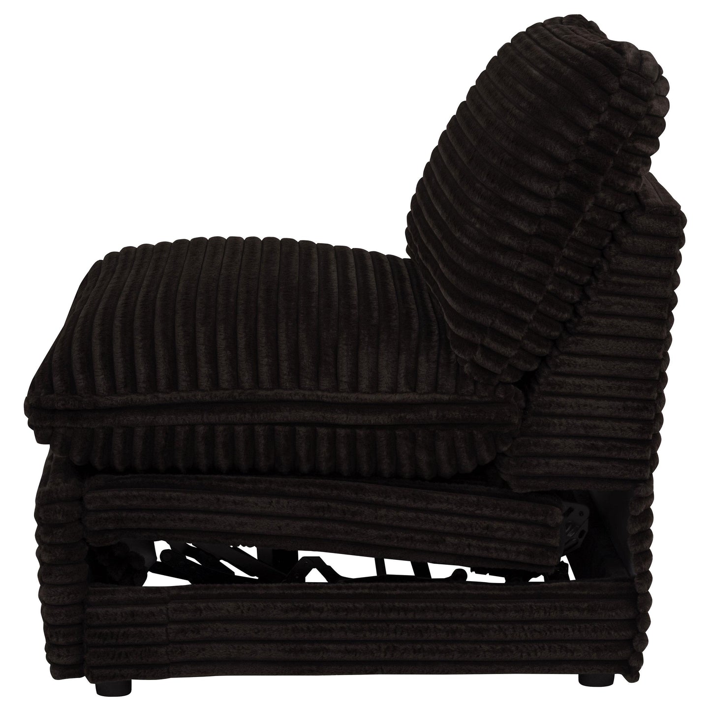  Coaster Furniture Collins 610350ARP Modular Power Armless Recliner - Chocolate Brown IMAGE 6