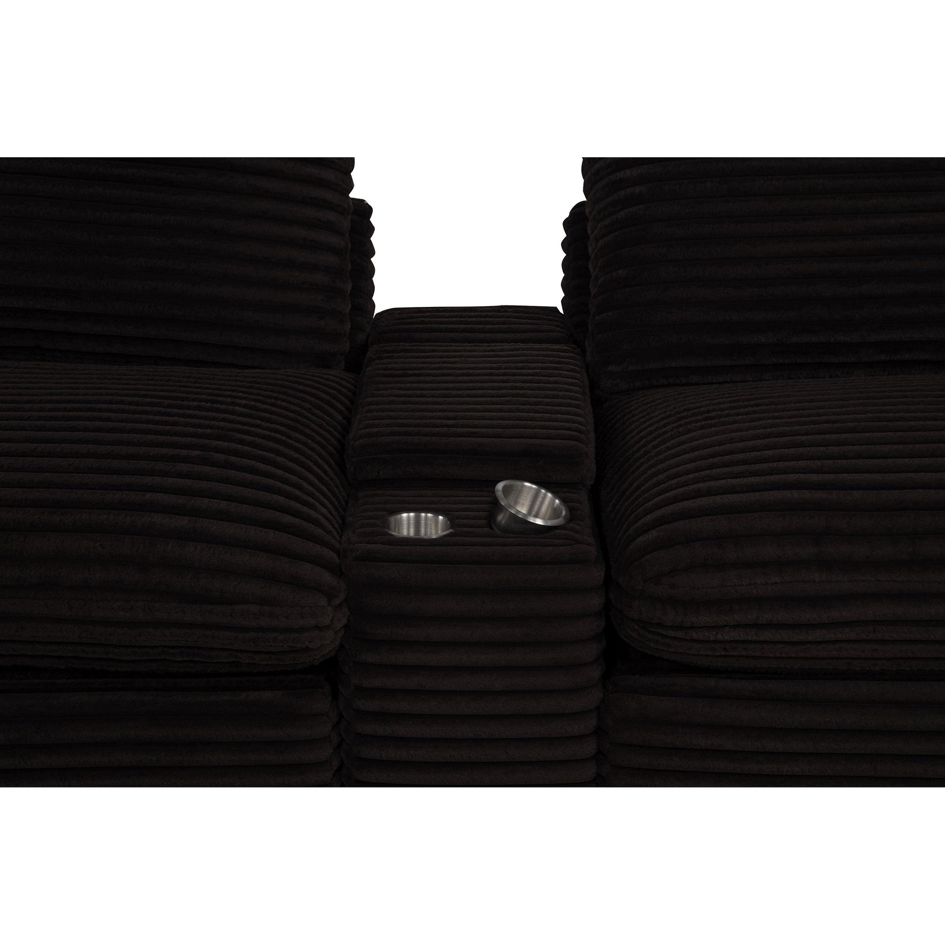  Coaster Furniture Collins 610350CON Upholstered Modular Storage Console - Chocolate Brown IMAGE 13
