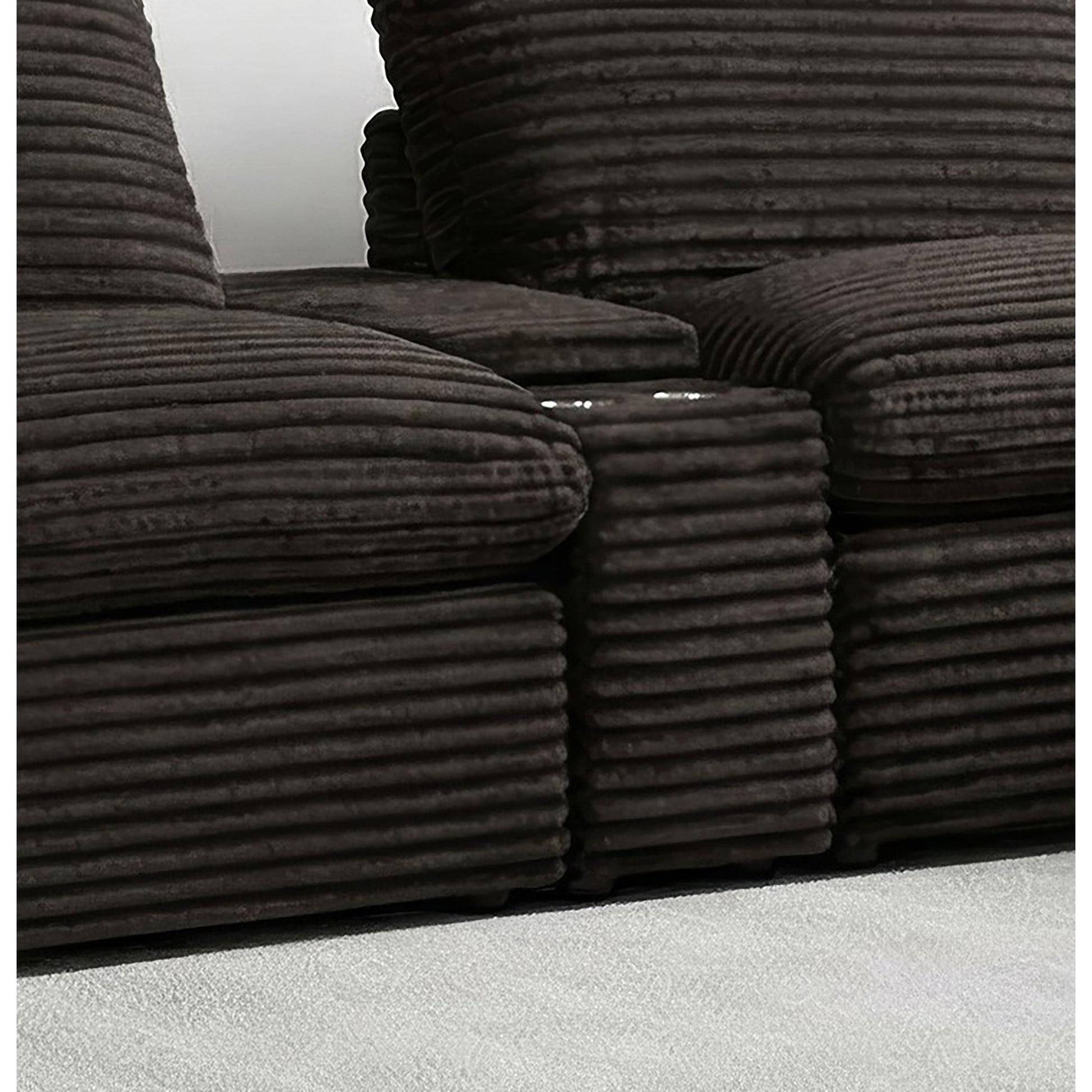  Coaster Furniture Collins 610350CON Upholstered Modular Storage Console - Chocolate Brown IMAGE 5