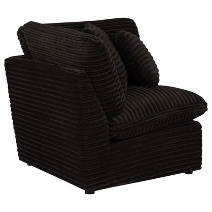  Coaster Furniture Collins 610350CRN Modular Corner Chair - Chocolate Brown IMAGE 1