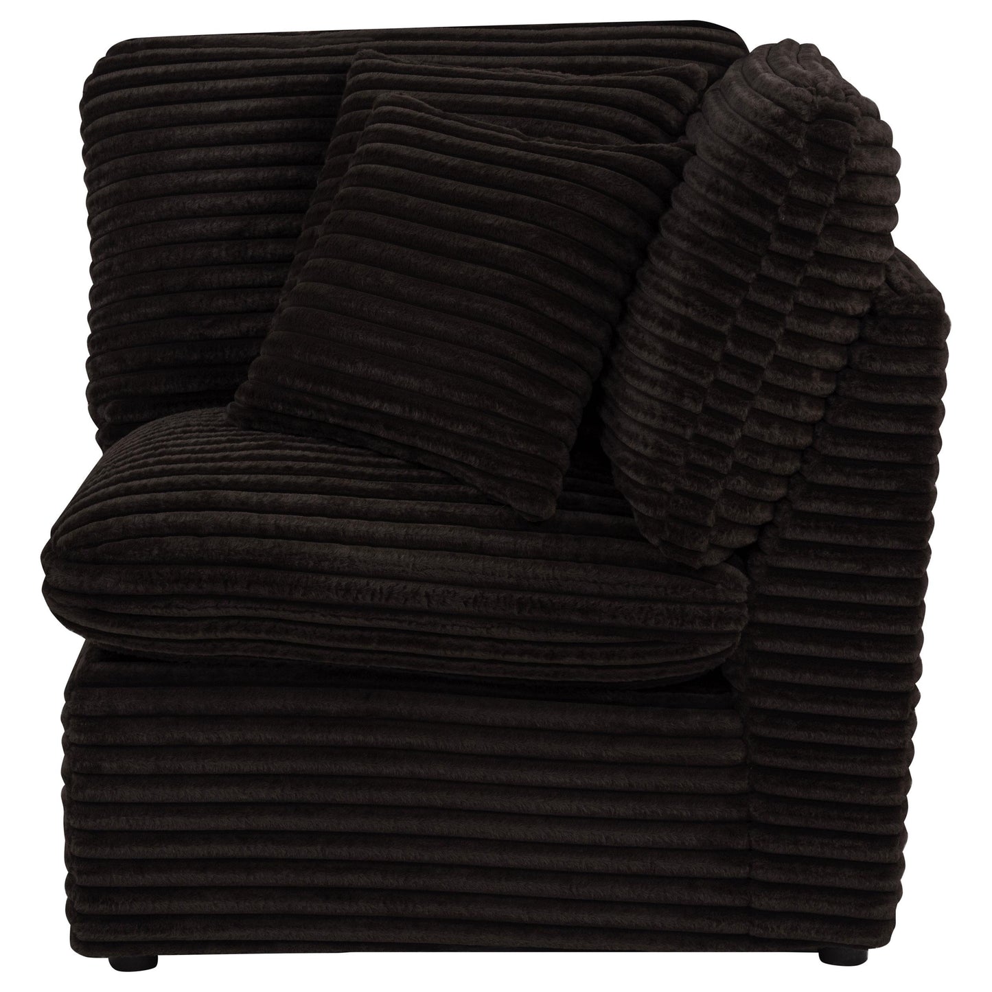  Coaster Furniture Collins 610350CRN Modular Corner Chair - Chocolate Brown IMAGE 5