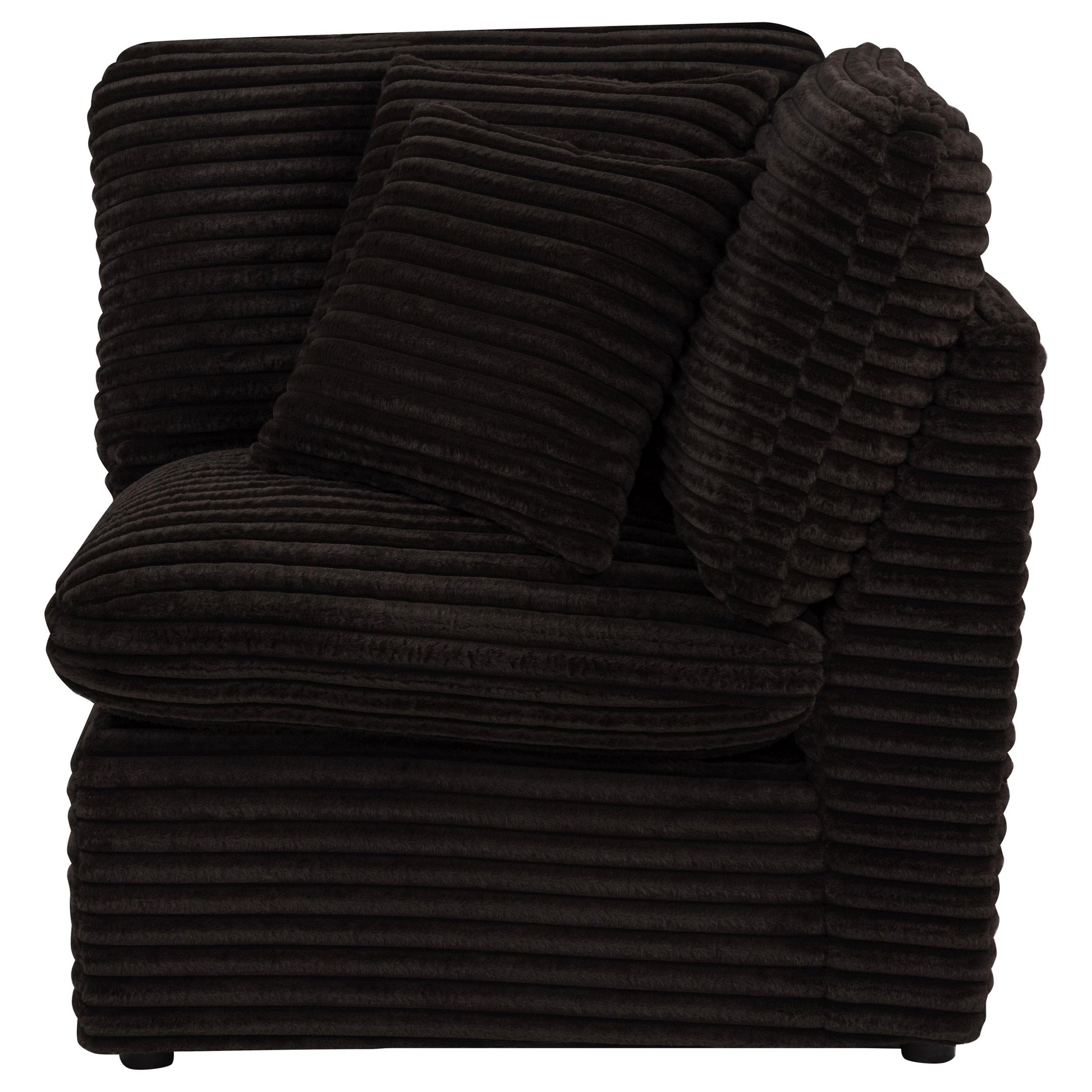  Coaster Furniture Collins 610350CRN Modular Corner Chair - Chocolate Brown IMAGE 5