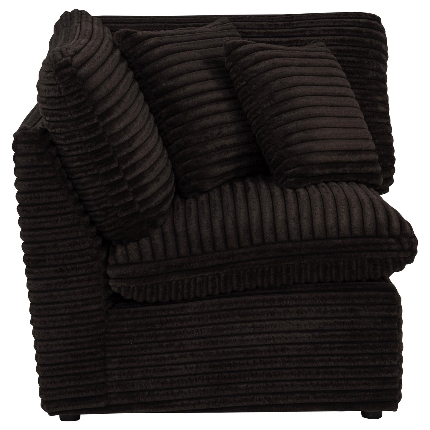  Coaster Furniture Collins 610350CRN Modular Corner Chair - Chocolate Brown IMAGE 6