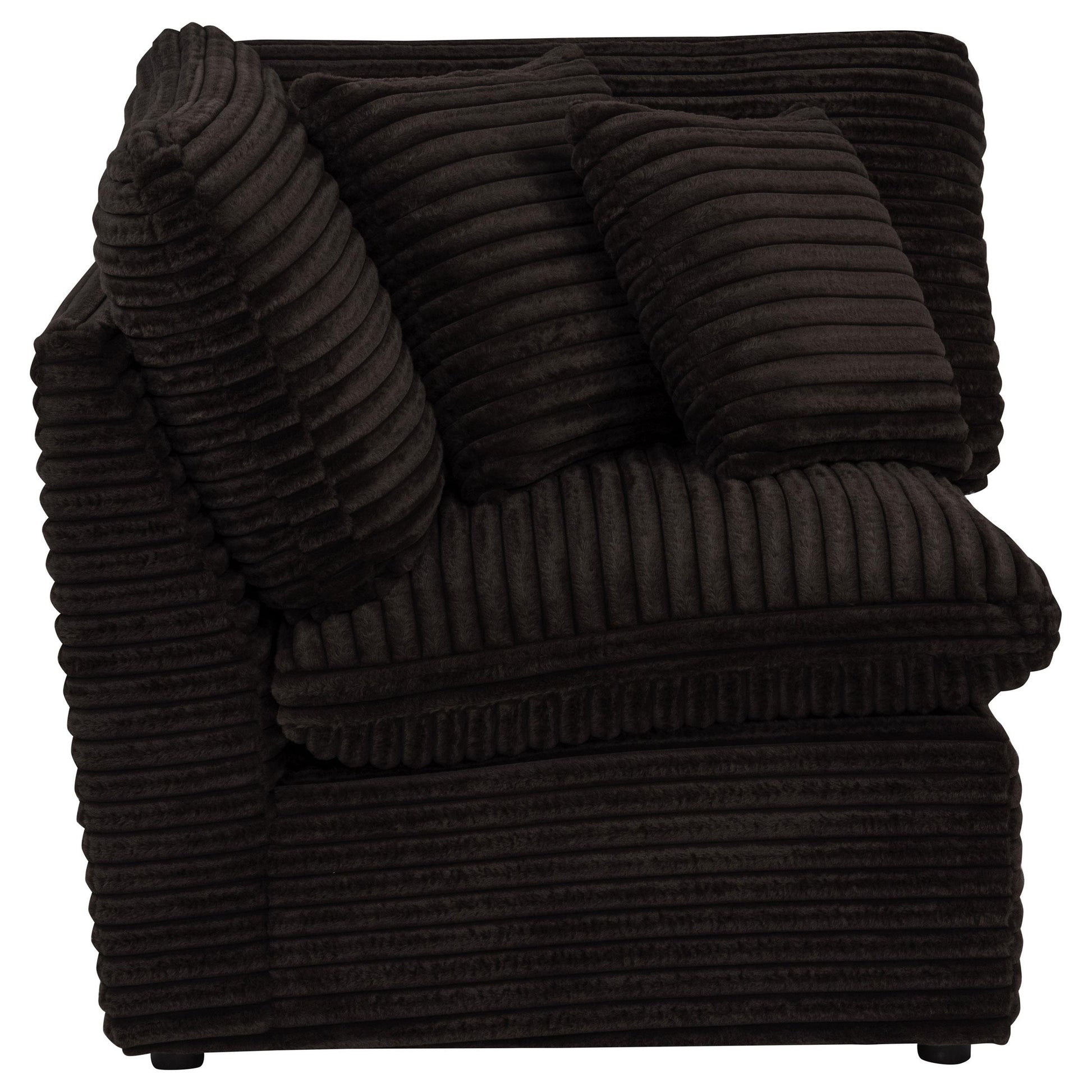  Coaster Furniture Collins 610350CRN Modular Corner Chair - Chocolate Brown IMAGE 6