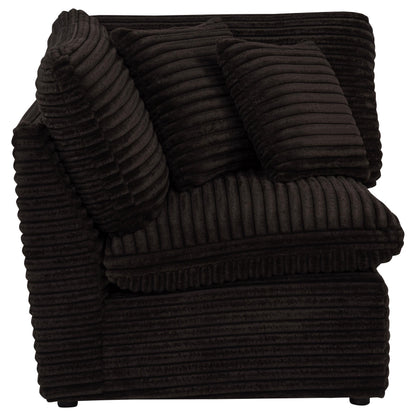  Coaster Furniture Collins 610350CRN Modular Corner Chair - Chocolate Brown IMAGE 6