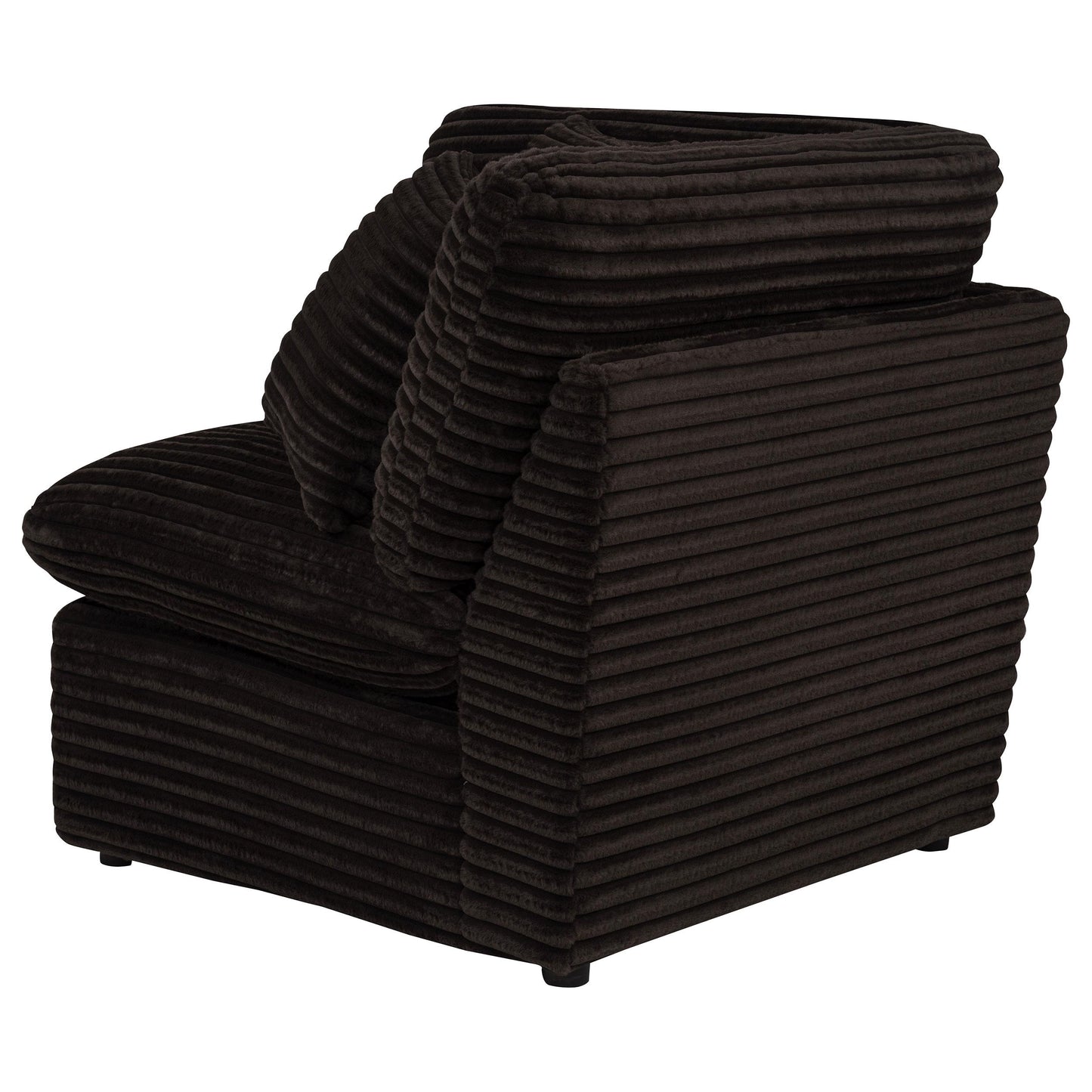  Coaster Furniture Collins 610350CRN Modular Corner Chair - Chocolate Brown IMAGE 8