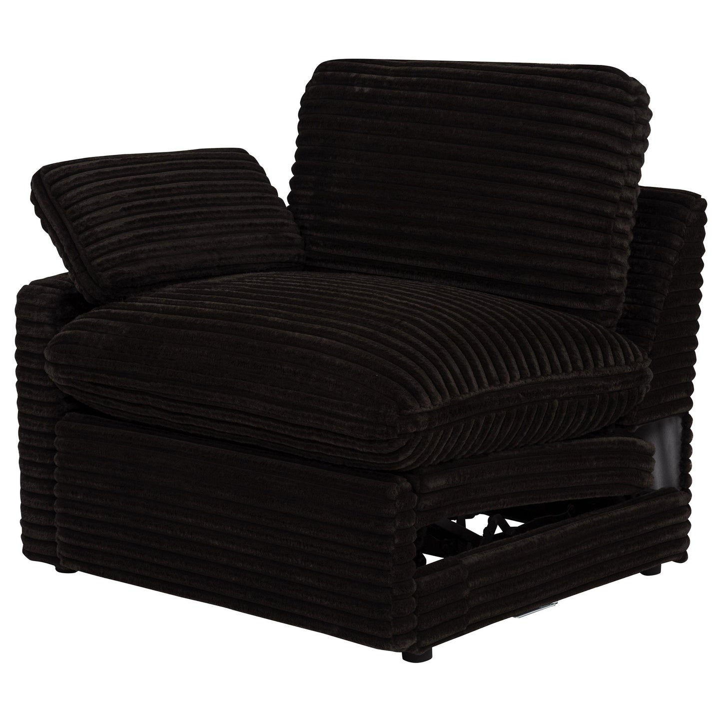  Coaster Furniture Collins 610350LRP Modular LAF Power Recliner - Chocolate Brown IMAGE 6