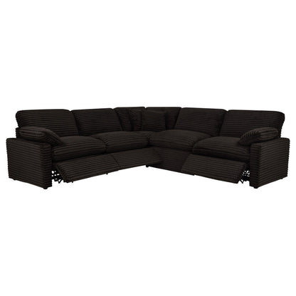  Coaster Furniture Collins 610350P 5-piece Modular Power Reclining Sectional - Chocolate Brown IMAGE 10