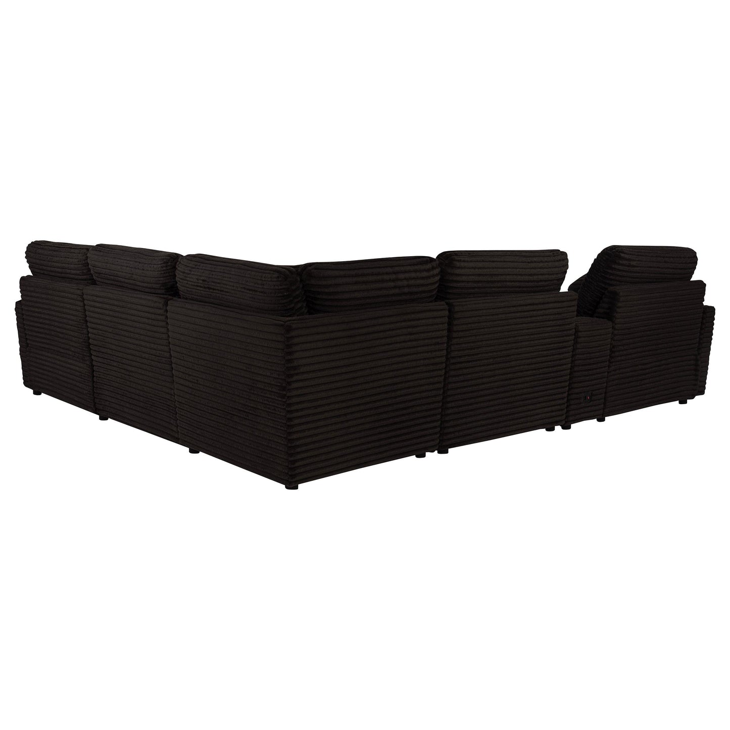  Coaster Furniture Collins 610350P-SET 6-piece Modular Power Reclining Sectional - Chocolate Brown IMAGE 2