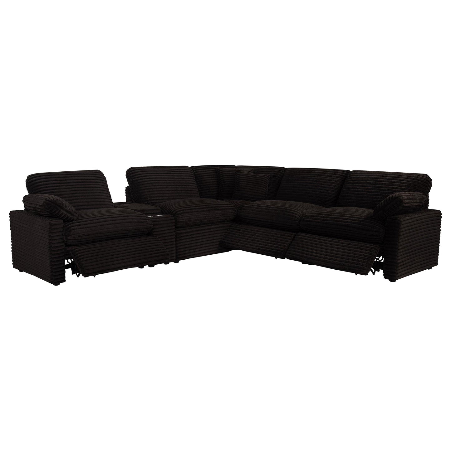  Coaster Furniture Collins 610350P-SET 6-piece Modular Power Reclining Sectional - Chocolate Brown IMAGE 8