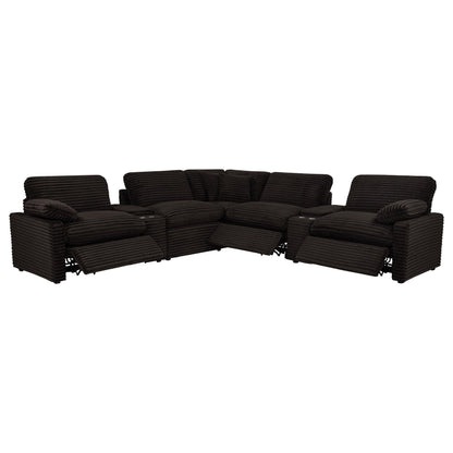  Coaster Furniture Collins 610350P-SETA 7-piece Modular Power Reclining Sectional - Chocolate Brown IMAGE 11